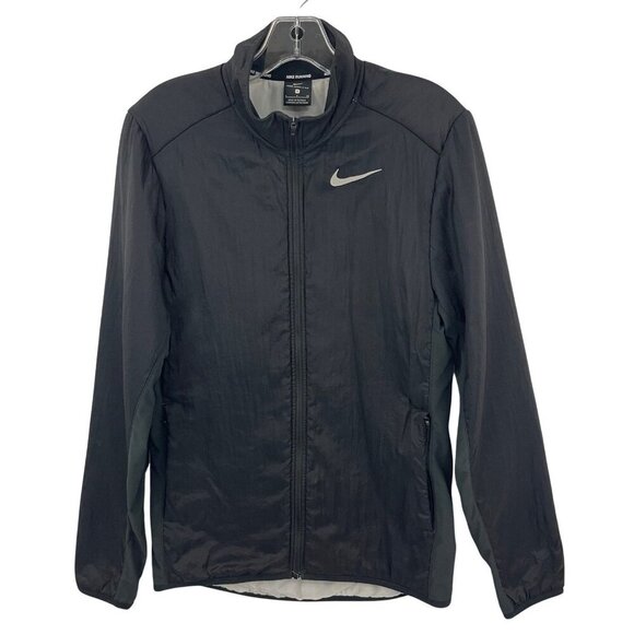 Nike Men's Running Aerolayer Jacket Reflective Lightweight Size Small Black - Picture 1 of 13